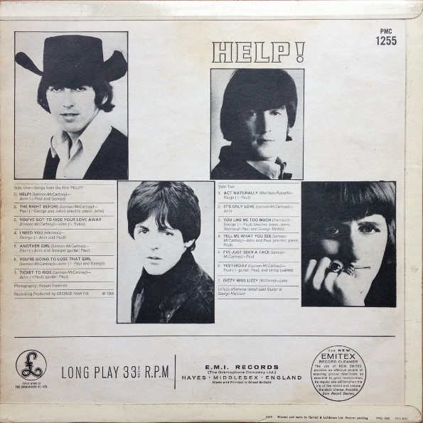Beatles,The - Help! LP пластинки